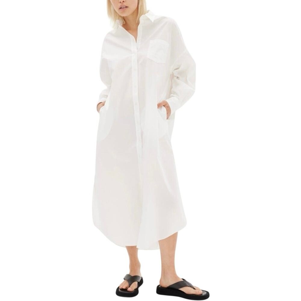 LMND Chiara Shirt Maxi Dress - M